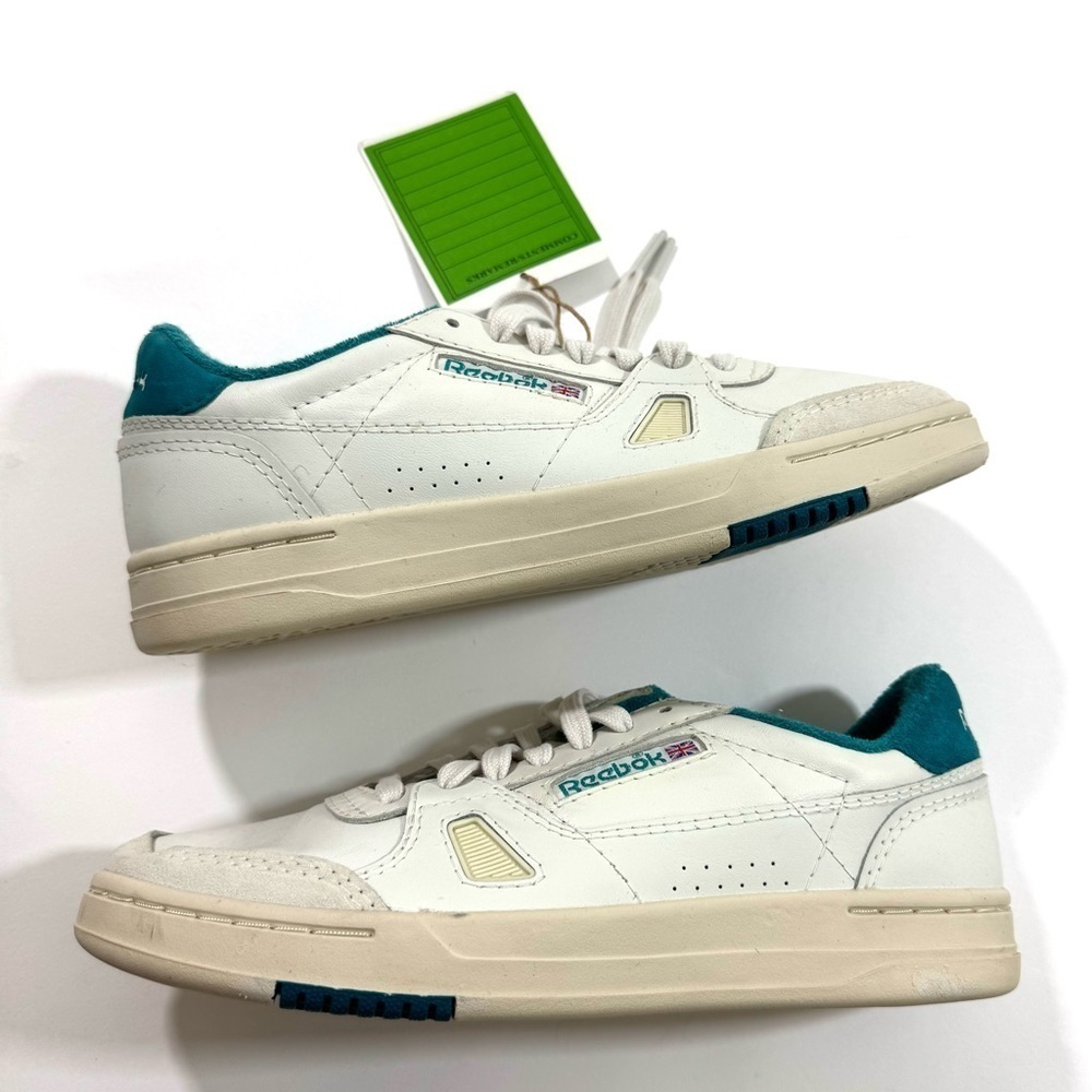New Reebok Sample Mens LT Court Shoes Sneaker Chalk Teal